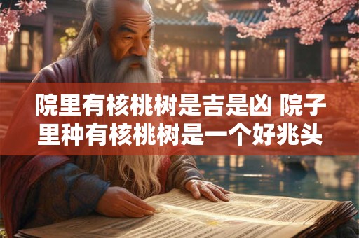 院里有核桃树是吉是凶 院子里种有核桃树是一个好兆头还是不利之兆