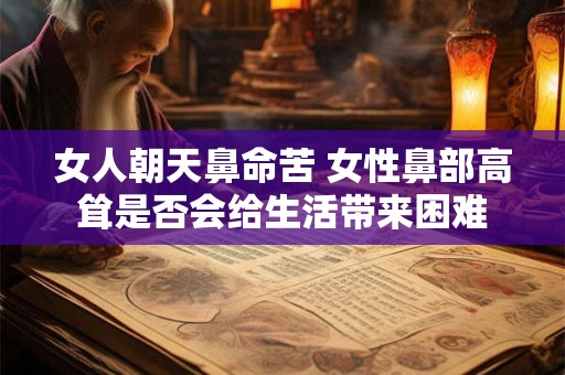 女人朝天鼻命苦 女性鼻部高耸是否会给生活带来困难