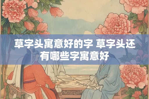 草字头寓意好的字 草字头还有哪些字寓意好 草字头寓意好的字 草字头还有哪些字寓意好