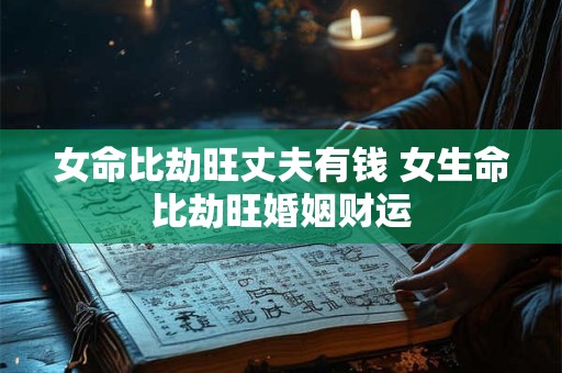 女命比劫旺丈夫有钱 女生命比劫旺婚姻财运