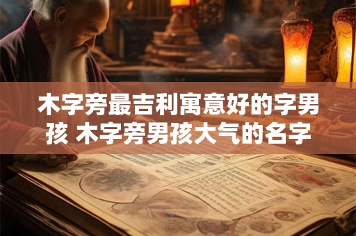 木字旁最吉利寓意好的字男孩 木字旁男孩大气的名字