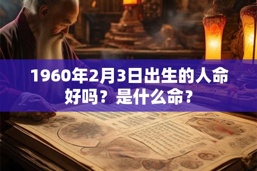 1960年2月3日出生的人命好吗？是什么命？