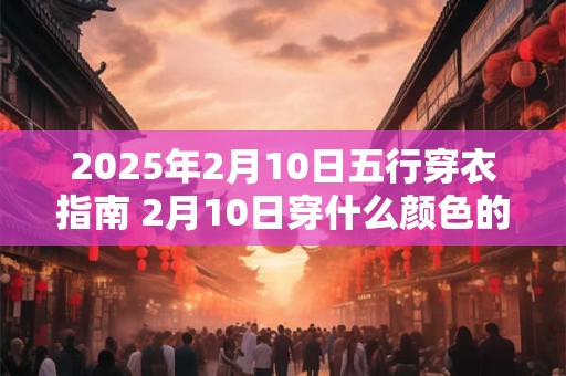 2025年2月10日五行穿衣指南 2月10日穿什么颜色的衣服