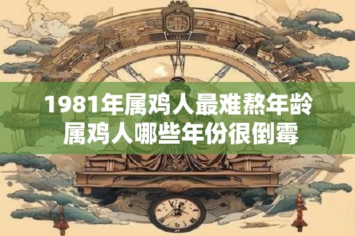 1981年属鸡人最难熬年龄 属鸡人哪些年份很倒霉