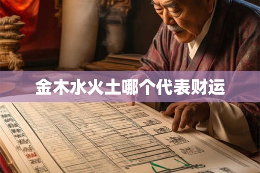 金木水火土哪个代表财运