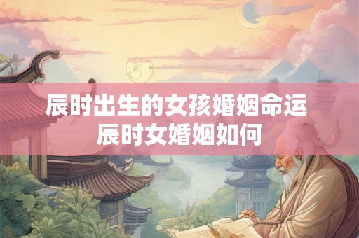 辰时出生的女孩婚姻命运 辰时女婚姻如何