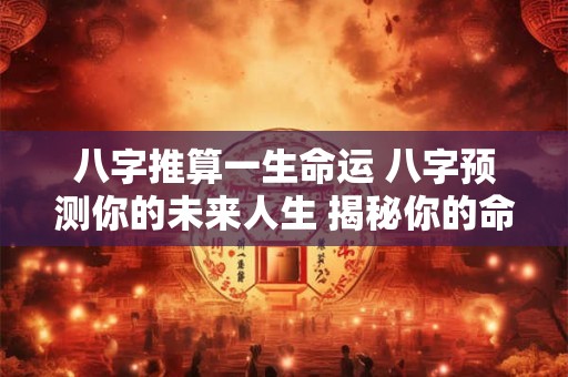八字推算一生命运 八字预测你的未来人生 揭秘你的命运轨迹