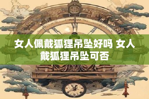 女人佩戴狐狸吊坠好吗 女人戴狐狸吊坠可否