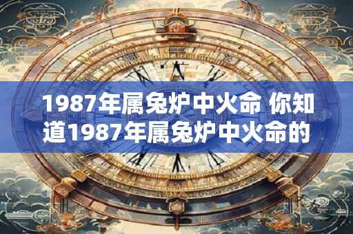 1987年属兔炉中火命 你知道1987年属兔炉中火命的人运势如何吗