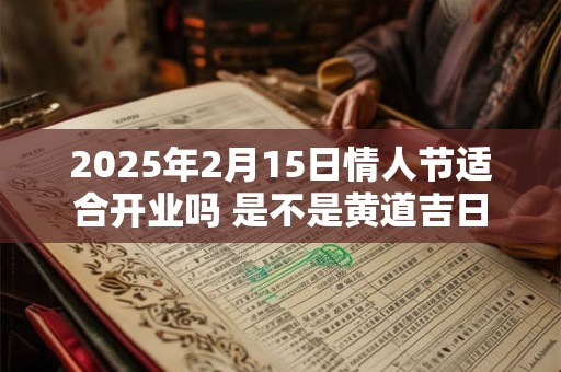 2025年2月15日情人节适合开业吗 是不是黄道吉日 2025年2月15日情人节适合开业吗 是不是黄道吉日