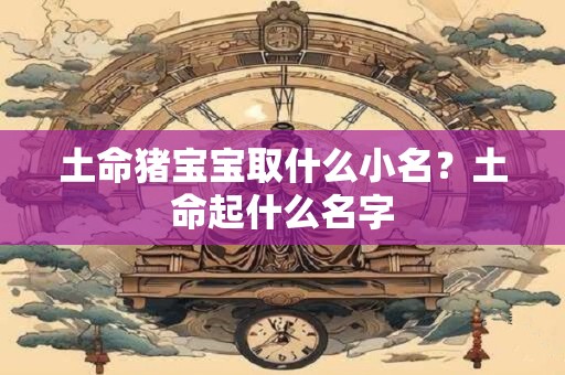 土命猪宝宝取什么小名？土命起什么名字