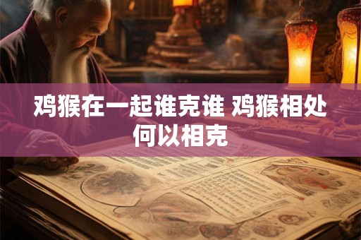 鸡猴在一起谁克谁 鸡猴相处何以相克 鸡猴在一起谁克谁 鸡猴相处何以相克