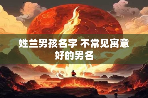 姓兰男孩名字 不常见寓意好的男名