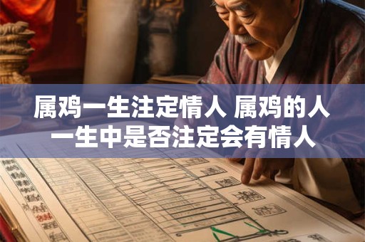 属鸡一生注定情人 属鸡的人一生中是否注定会有情人