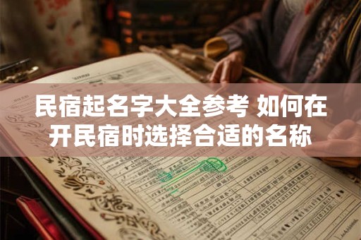 民宿起名字大全参考 如何在开民宿时选择合适的名称