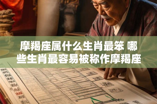 摩羯座属什么生肖最笨 哪些生肖最容易被称作摩羯座的蠢驴