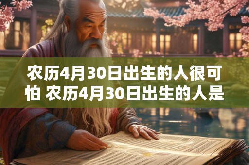 农历4月30日出生的人很可怕 农历4月30日出生的人是否真的很可怕