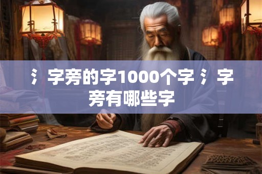 氵字旁的字1000个字 氵字旁有哪些字
