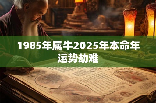 1985年属牛2025年本命年运势劫难