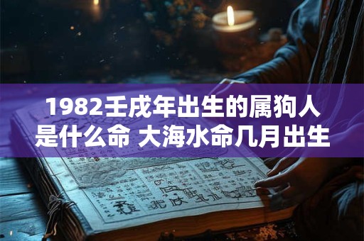 1982壬戌年出生的属狗人是什么命 大海水命几月出生最好