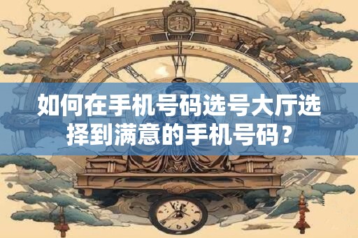 如何在手机号码选号大厅选择到满意的手机号码？