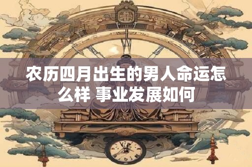 农历四月出生的男人命运怎么样 事业发展如何
