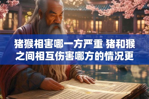 猪猴相害哪一方严重 猪和猴之间相互伤害哪方的情况更为严重