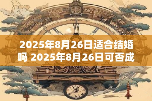 2025年8月26日适合结婚吗 2025年8月26日可否成婚