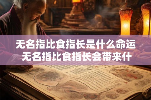 无名指比食指长是什么命运 无名指比食指长会带来什么后果