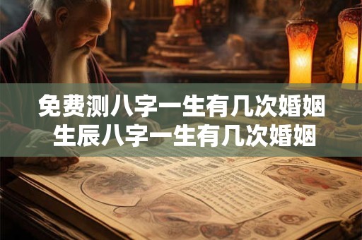 免费测八字一生有几次婚姻 生辰八字一生有几次婚姻