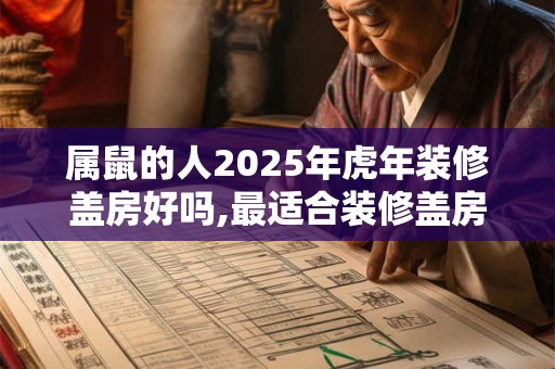 属鼠的人2025年虎年装修盖房好吗,最适合装修盖房的月份 属鼠的人2025年虎年装修盖房好吗,最适合装修盖房的月份