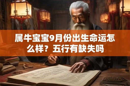 属牛宝宝9月份出生命运怎么样？五行有缺失吗