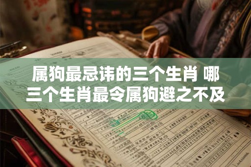 属狗最忌讳的三个生肖 哪三个生肖最令属狗避之不及