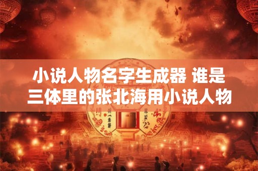 小说人物名字生成器 谁是三体里的张北海用小说人物名字生成器解决科幻迷的疑惑