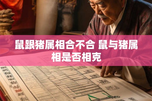 鼠跟猪属相合不合 鼠与猪属相是否相克