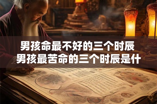 男孩命最不好的三个时辰 男孩最苦命的三个时辰是什么