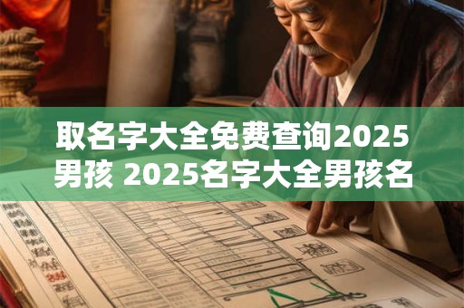 取名字大全免费查询2026男孩 2026名字大全男孩名字排行 取名字大全免费查询2026男孩 2026名字大全男孩名字排行