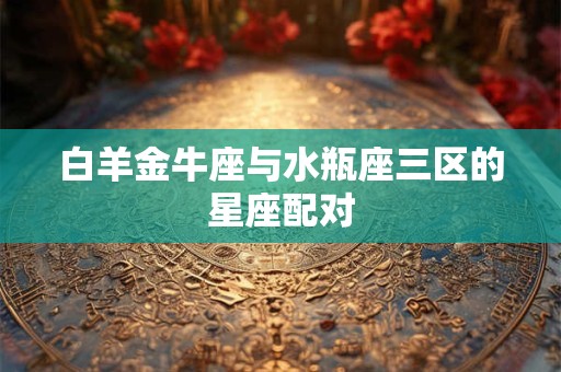 白羊金牛座与水瓶座三区的星座配对