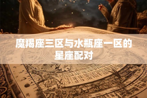 魔羯座三区与水瓶座一区的星座配对