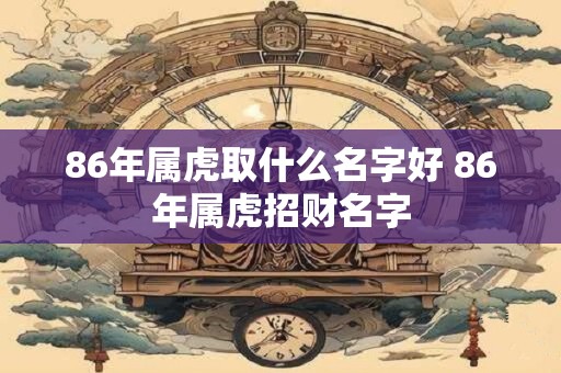 86年属虎取什么名字好 86年属虎招财名字