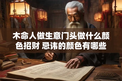 木命人做生意门头做什么颜色招财 忌讳的颜色有哪些
