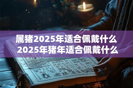 属猪2025年适合佩戴什么 2025年猪年适合佩戴什么