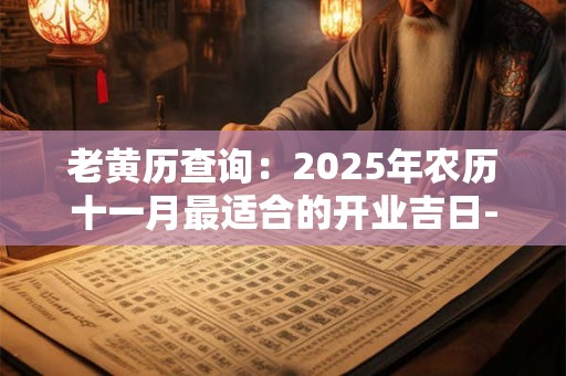 老黄历查询：2025年农历十一月最适合的开业吉日-择吉日网