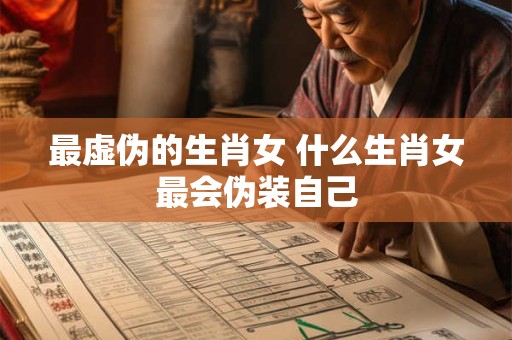 最虚伪的生肖女 什么生肖女最会伪装自己
