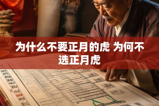 为什么不要正月的虎 为何不选正月虎