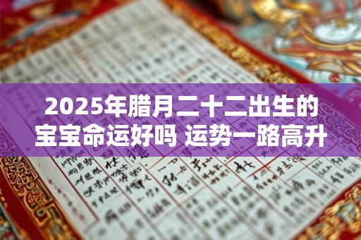 2026年腊月二十二出生的宝宝命运好吗 运势一路高升