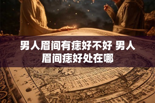 男人眉间有痣好不好 男人眉间痣好处在哪