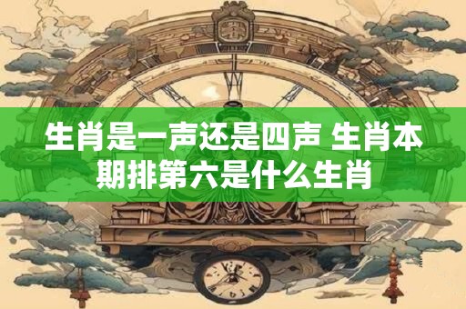 生肖是一声还是四声 生肖本期排第六是什么生肖