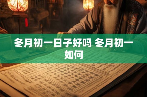 冬月初一日子好吗 冬月初一如何