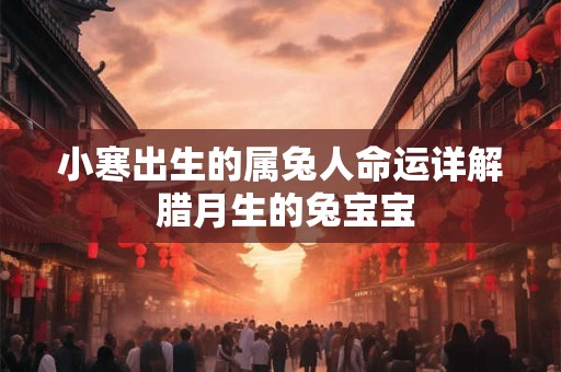 小寒出生的属兔人命运详解 腊月生的兔宝宝
